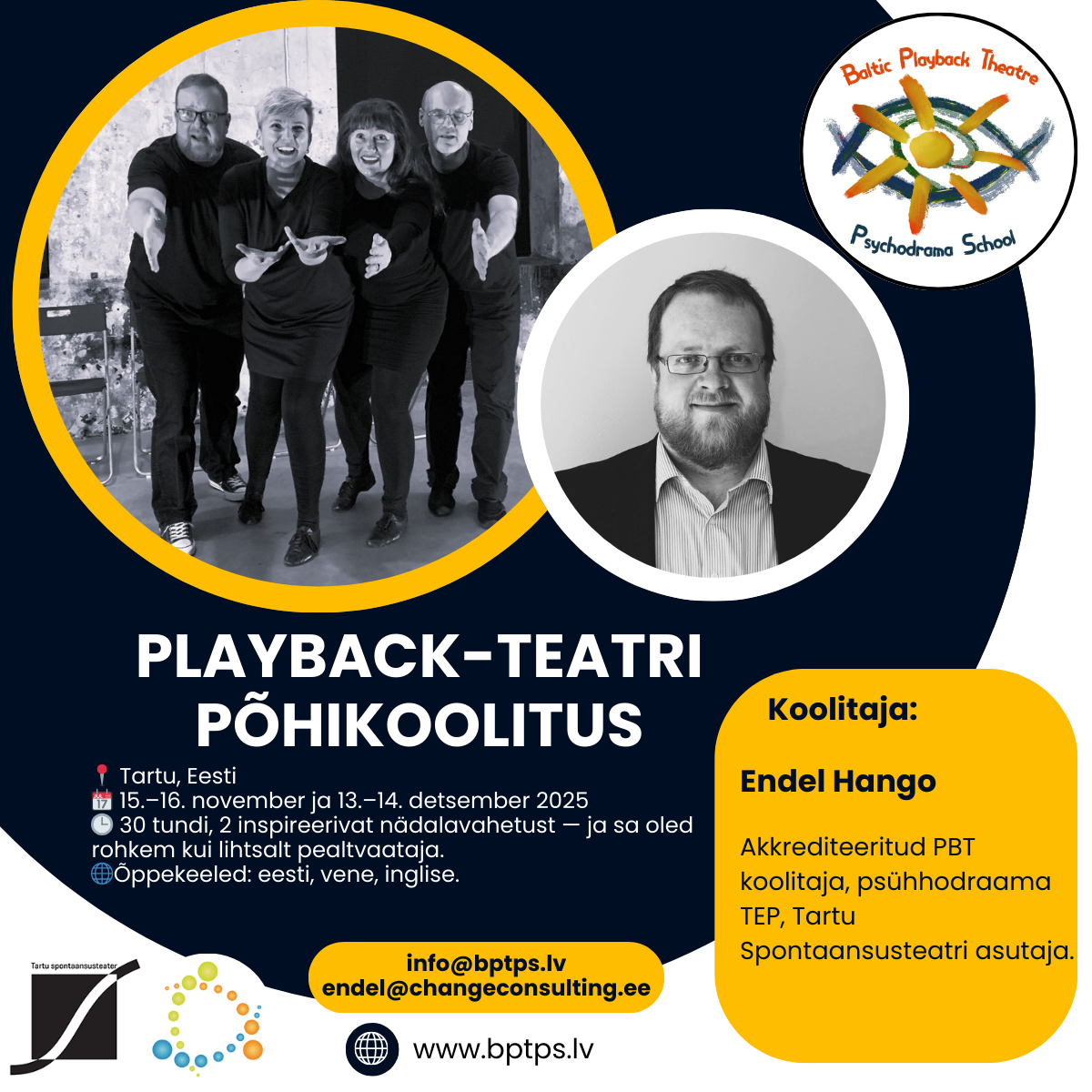 Playback Theatre Core Training in Tartu