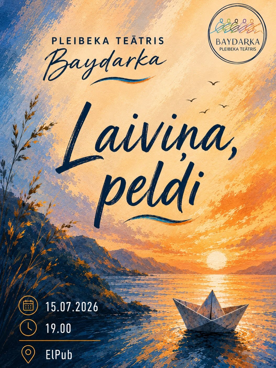 Laiviņa peldi Baydarka performace