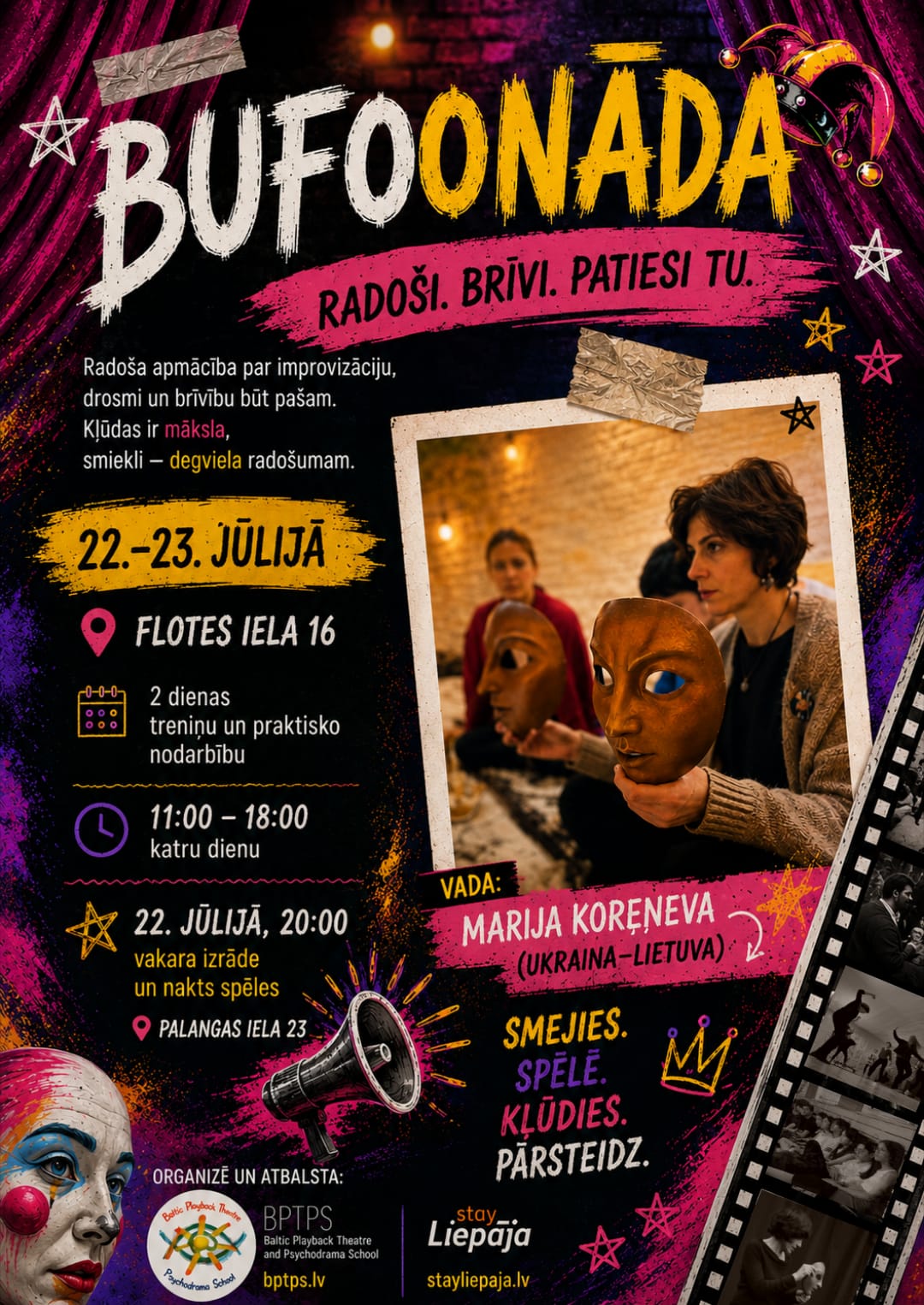 Buffoonery — Free Improv Theatre Weekend for Teens